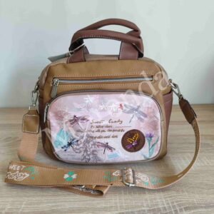 Bandolera con asas Libelula marron