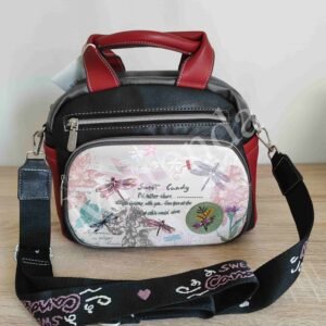 Bandolera con asas Libelula negra