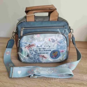 Bandolera con asas Libelula azul