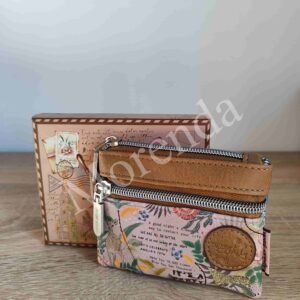 Monedero tarjetero marron