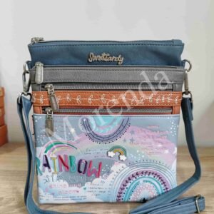 Bandolera Rainbow azul
