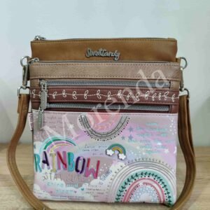 Bandolera Rainbow marron