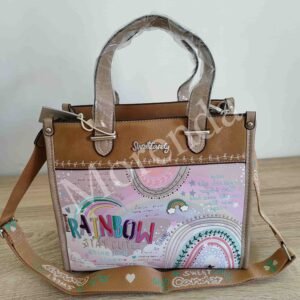 Bolso tote Rainbow marron