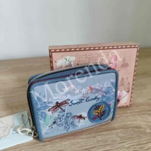 Cartera cuadrada Libelula azul