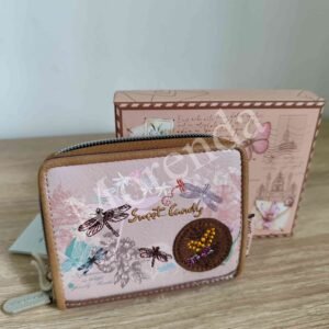 Cartera cuadrada Libelula marron