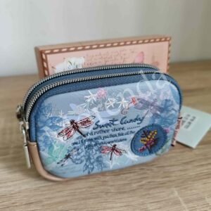 Monedero Libelula azul