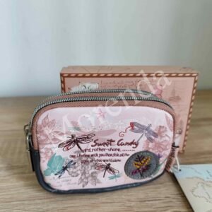 Monedero Libelula rosa