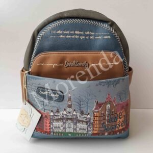 Mochila ciudad azul