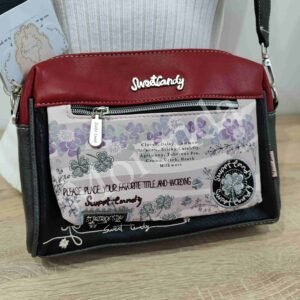 Bandolera flores negra