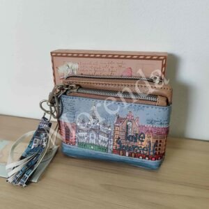 Monedero ciudad azul