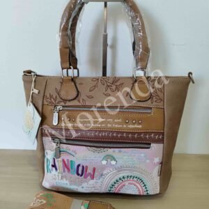 Bolso bandolera Rainbow marron