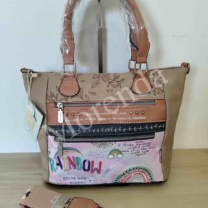 Bolso bandolera Rainbow rosa