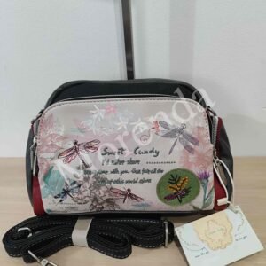 Bandolera pequeña libelulas negra