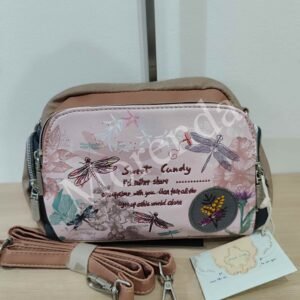 Bandolera pequeña libelulas rosa