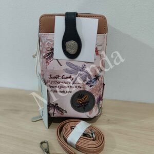 Portamovil libelulas rosa