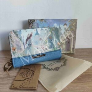 Cartera mediana azul