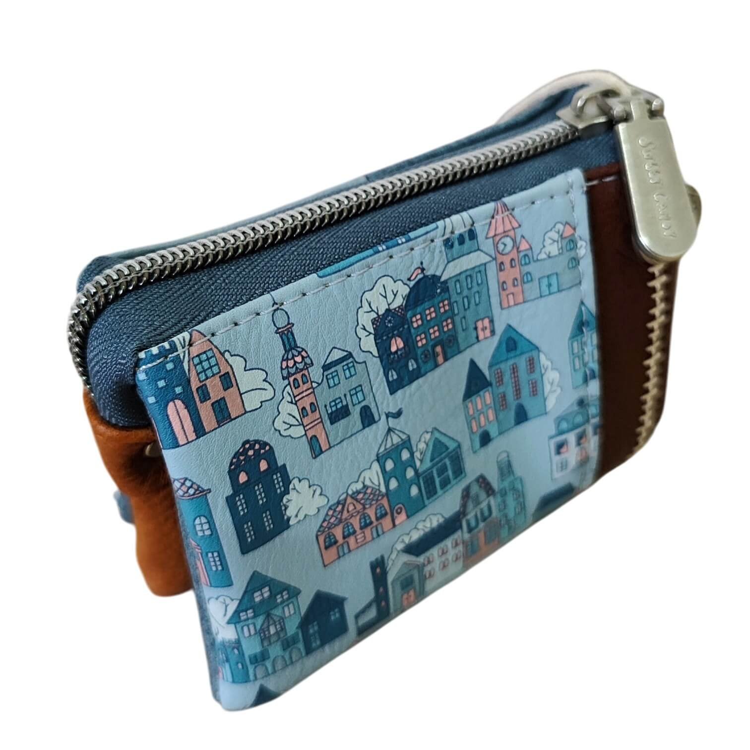 Monedero triple azul | Amsterdam - Imagen 2