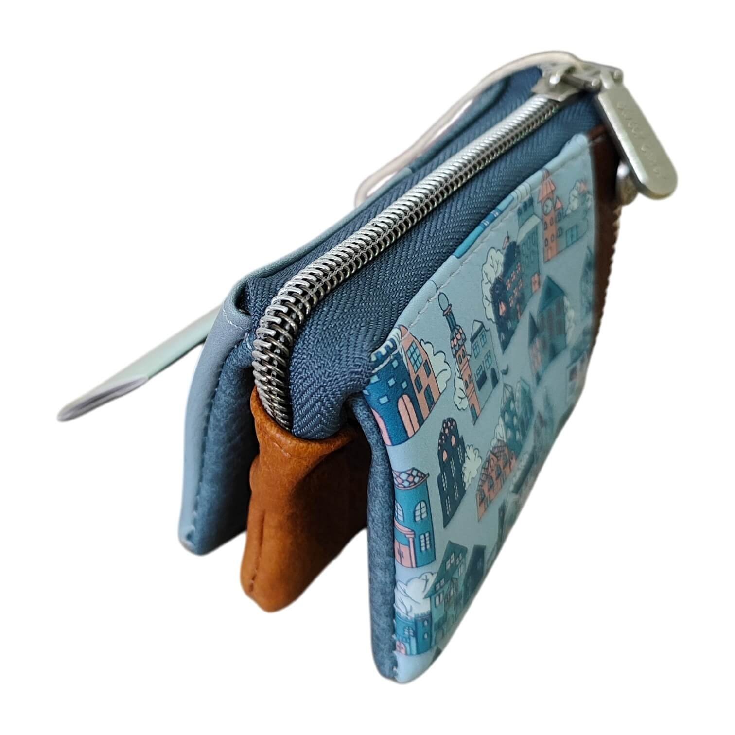Monedero triple azul | Amsterdam - Imagen 3