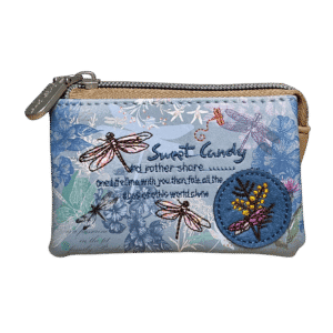 Monedero triple azul Dragonfly